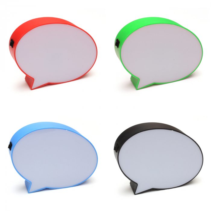Decorative speech bubble for labeling