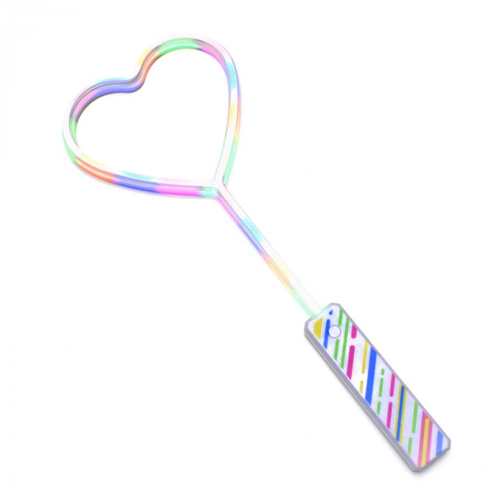 Colorful 80s heart retro light stick