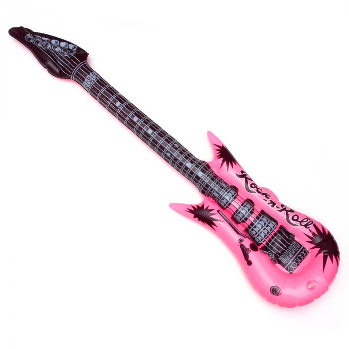 Mädchen Rockgitarre zum Aufblasen