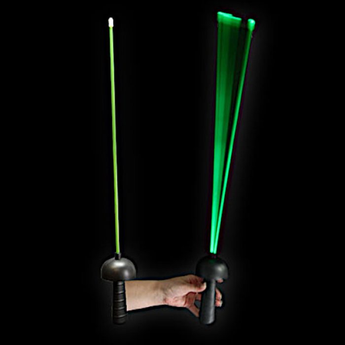 Grüner Spielzeugdegen mit LED