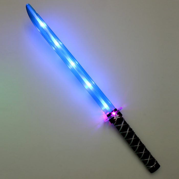 Blaue LED Klinge Samurai Spielzeugschwert