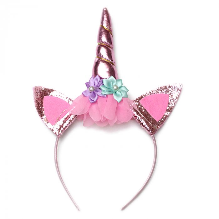 Pink costume jewelry with LED