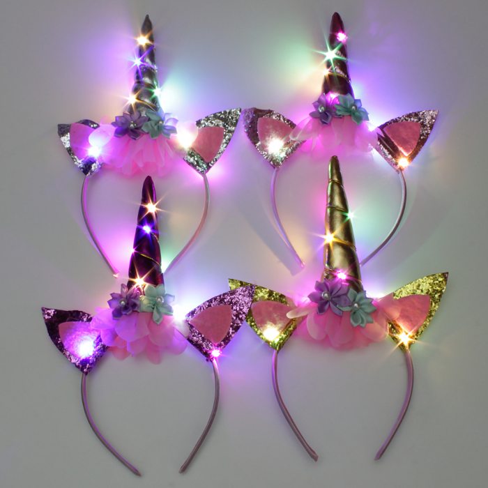 Luminous jewelry for hair