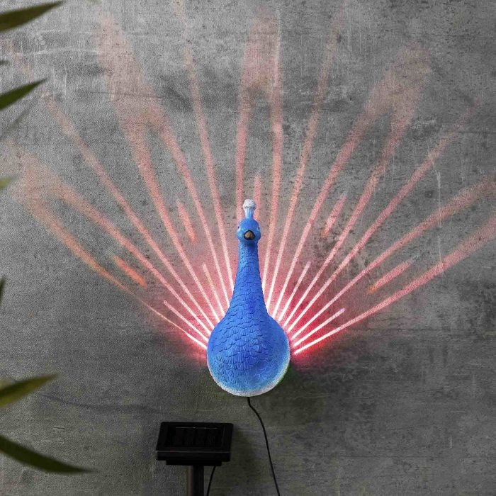 Leuchtendes Pfau-Gefieder Aussendeko