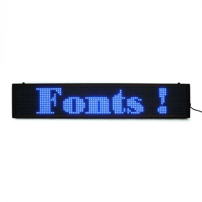 led-schild schaufentster blau günstig