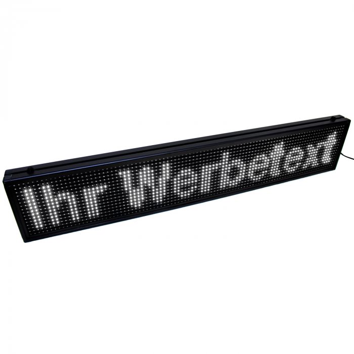 weiße led anzeige neonreklame schild
