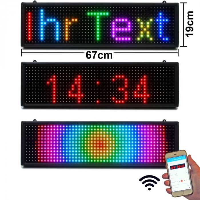 Scrolling RGB LED Message Marquee Sign
