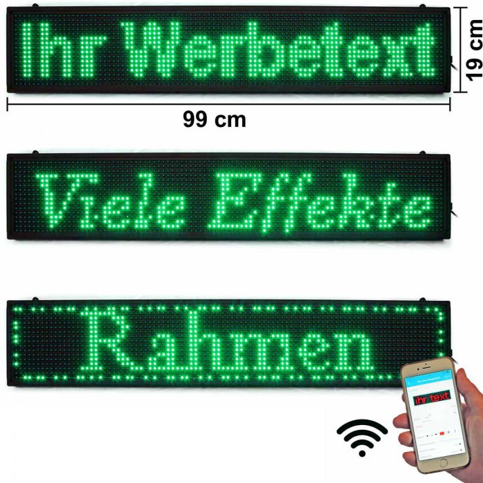 Scrolling  green LED Message Marquee Sign