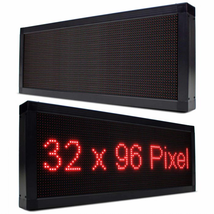 led anzeige weiß neonreklame schild