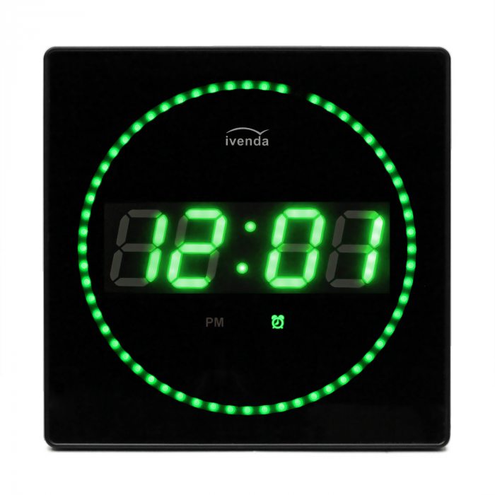 wallclock green leds