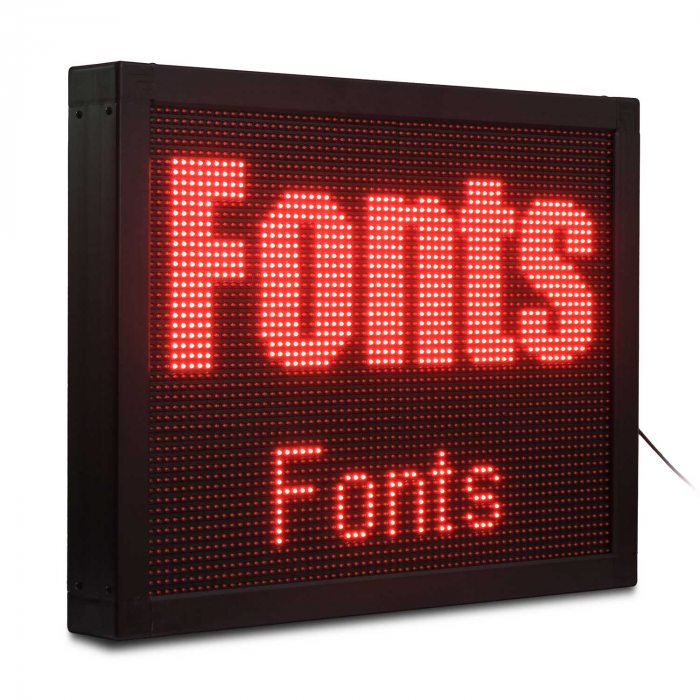 fonts led laufschrift