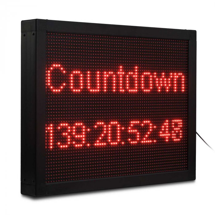 countdown anzeige led-display