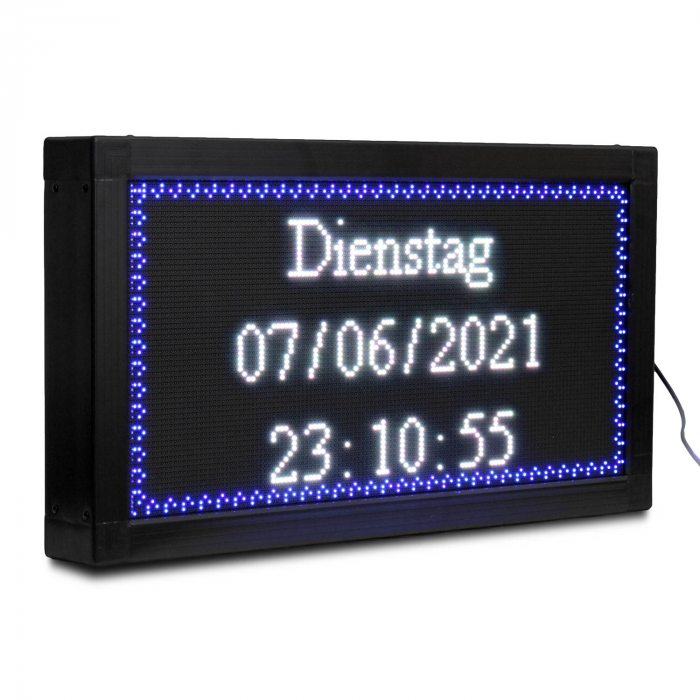 uhrzeit led-uhr anzeige