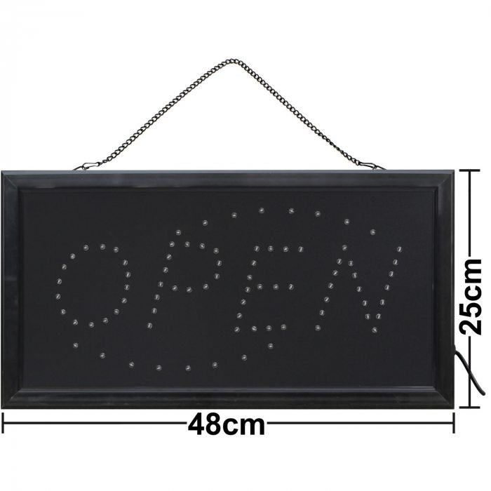 LED-Schaufensterschild open geöffnet
