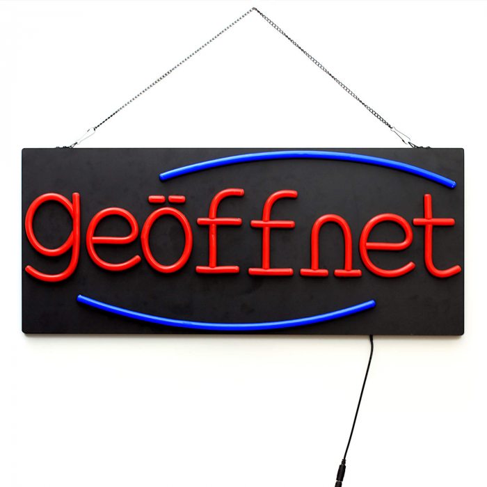 open sign unlit