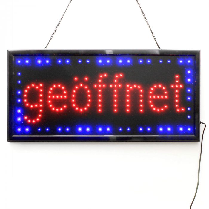 LED-Schaufensterschild große ausführung