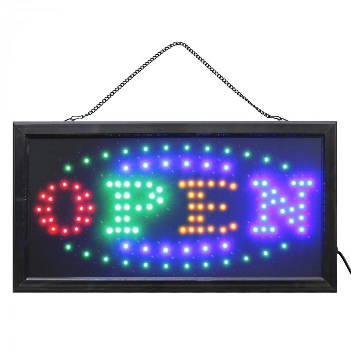 Shoop sign OPEN