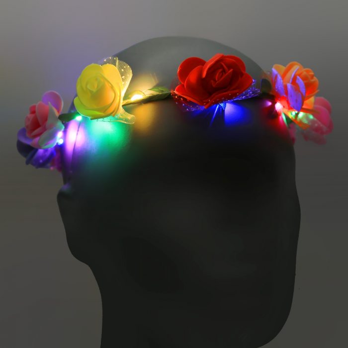 Hairstyles hair piece with colorful flowers