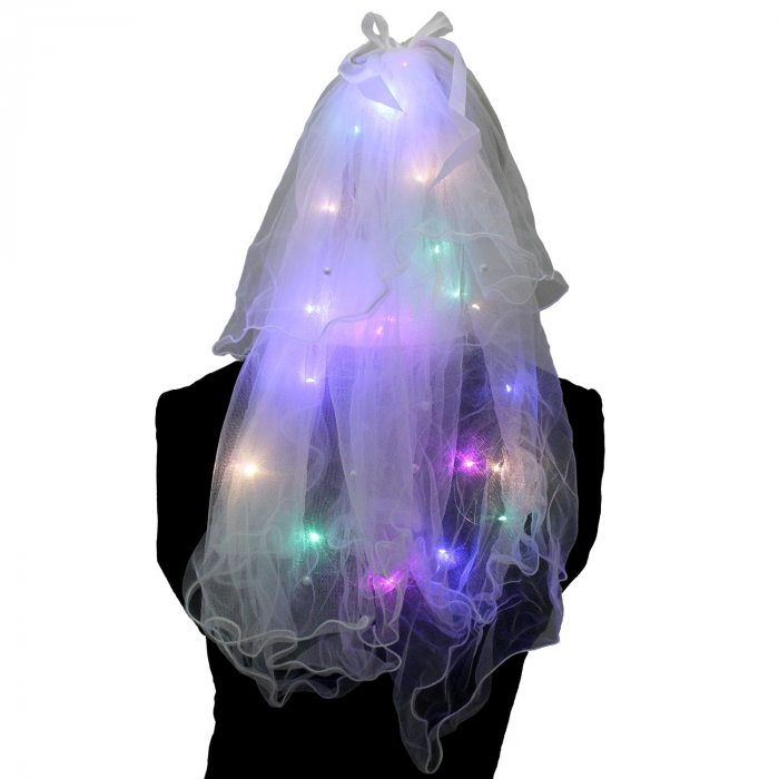 Luminous veil for wedding
