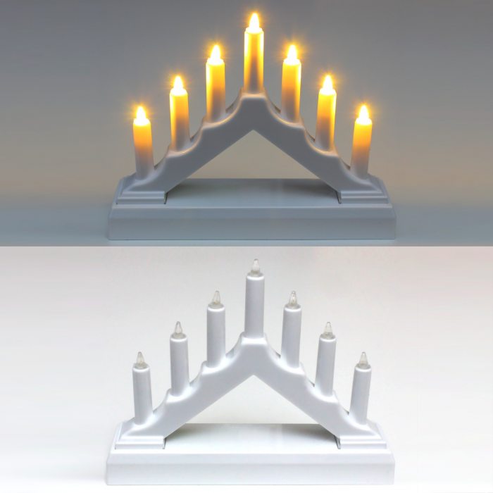 Porzellan-Stil Weihnachtskerzen Brücke