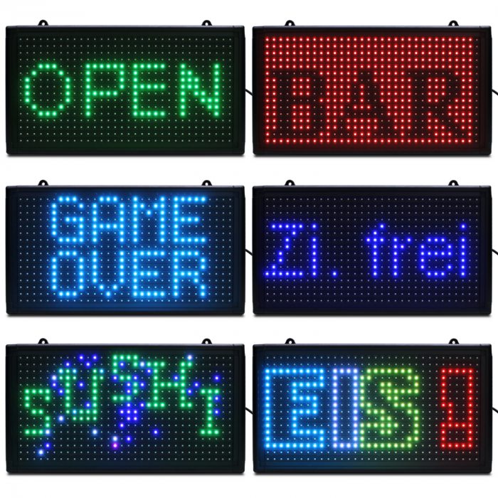 LED Leuchtschild mehrfarbig