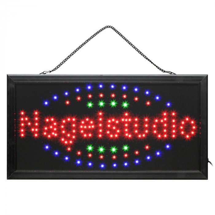 LED-Schaufensterschild Nagelstudio Kosmetik