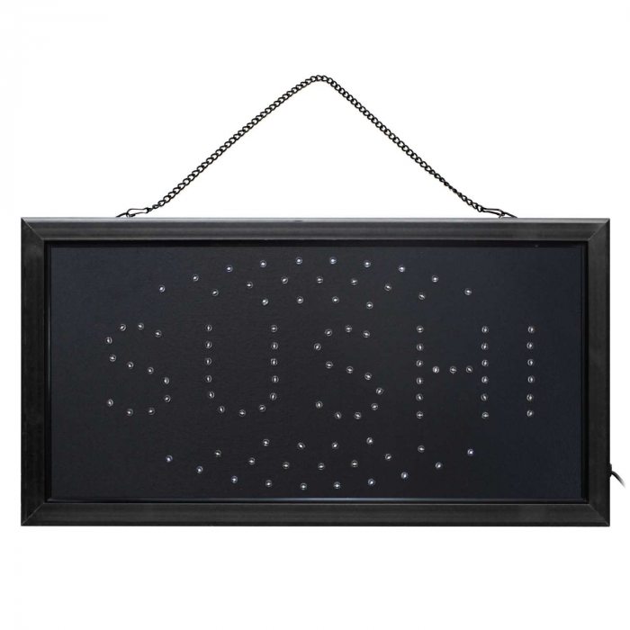 LED shop window sign sushi