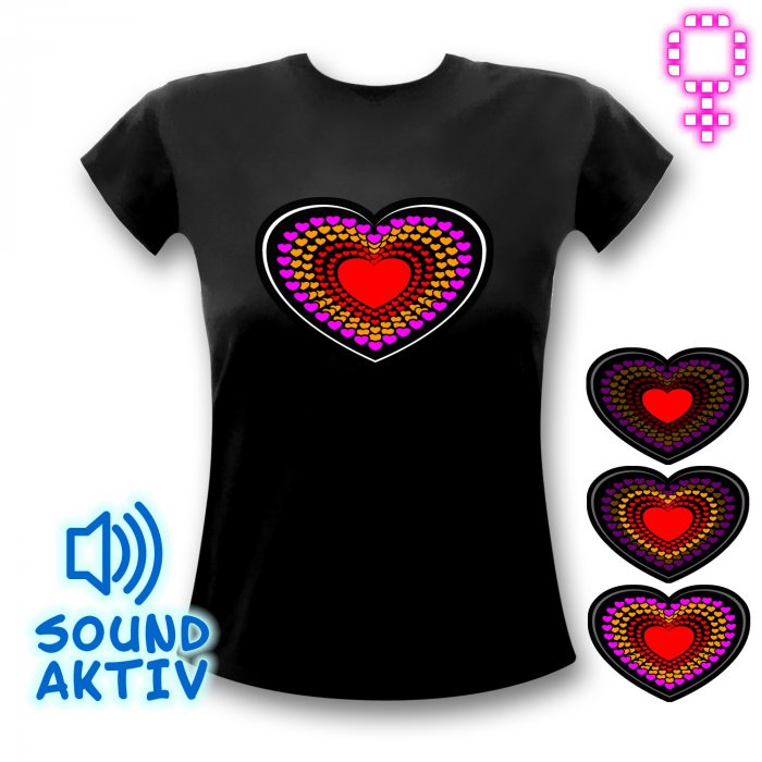 heart party t-shirt woman