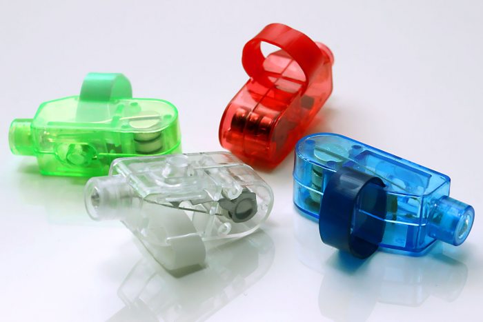 LED-Finger 5er Set I LED-Fingerlicht Partyset I  Fingerlampe Mitgebsel Party