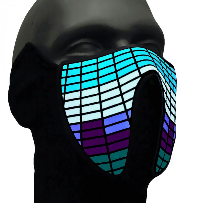 Equalizer LED-Maske Leuchtmaske Air I Party Maske Konzerte & Festival