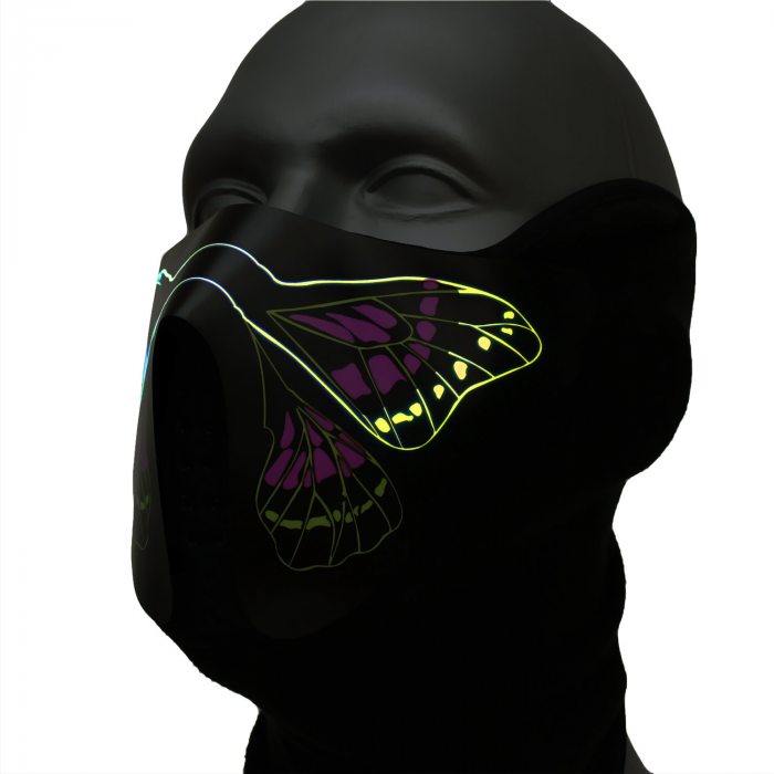 Schmetterling Gesichtsmaske LED-Maske leuchtende Tiermaske