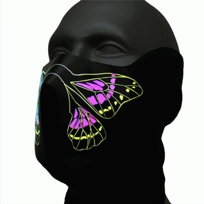 Schmetterling led  Maske Tiermaske