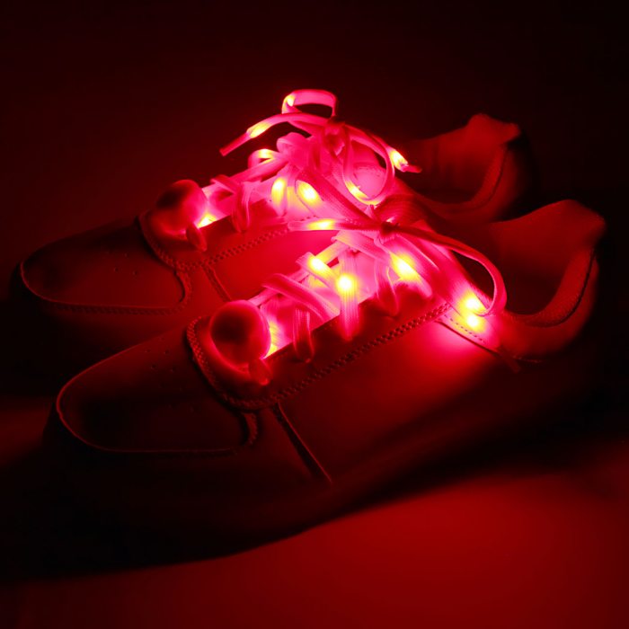 rote led snenkel für sportschuhe