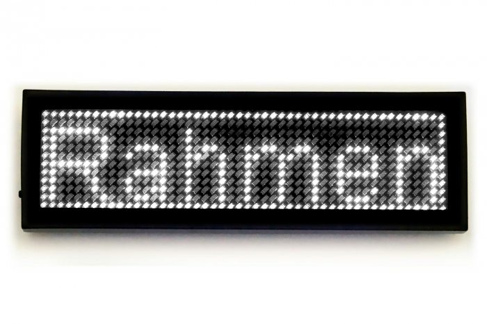 USB LED-Schild Laufschrift weiß 12 x 48 Pixel