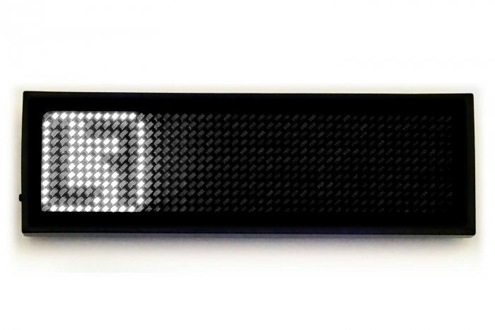 USB LED-Schild Laufschrift weiß 12 x 48 Pixel