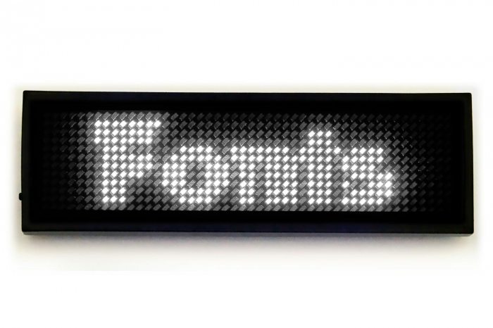 USB LED-Schild Laufschrift weiß 12 x 48 Pixel
