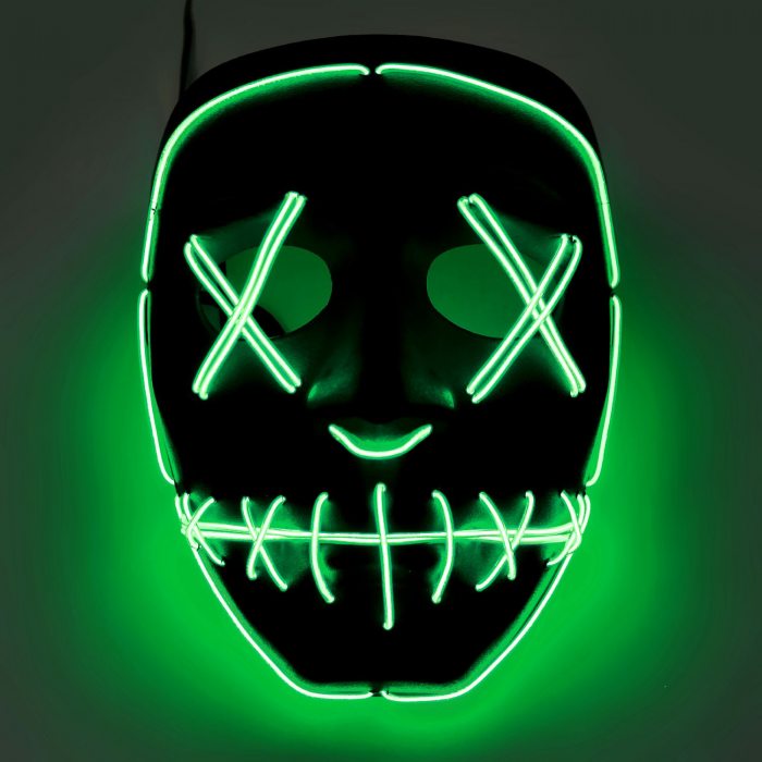 purge led neon masken halloweenmaske