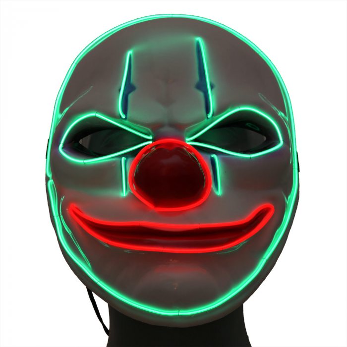 pscho clown leuchtmaske neon