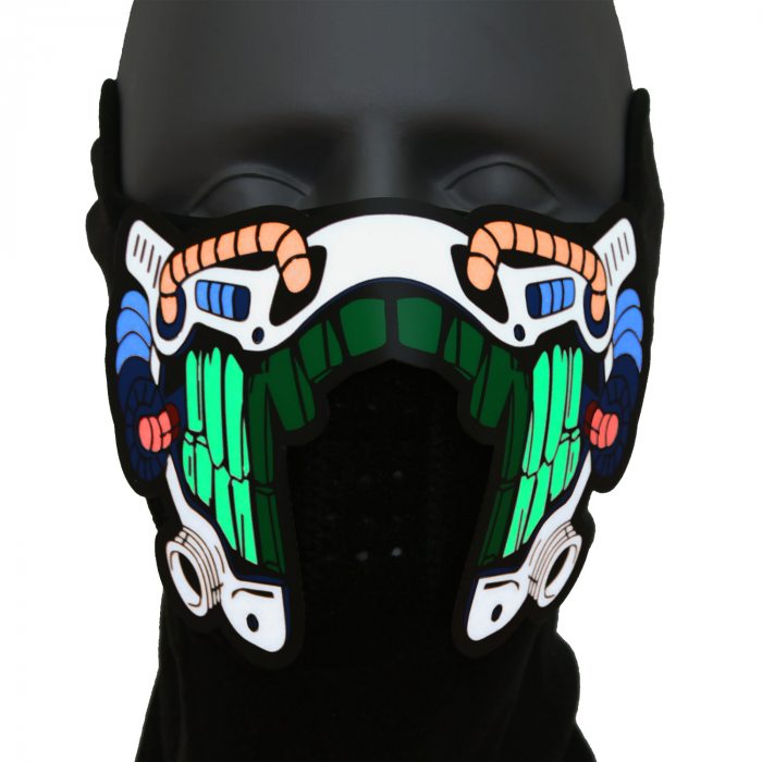 Soundactivated Science Fiction light up Mask