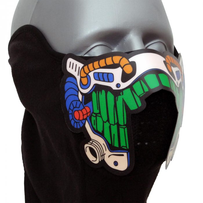 Soundactivated Science Fiction light up Mask