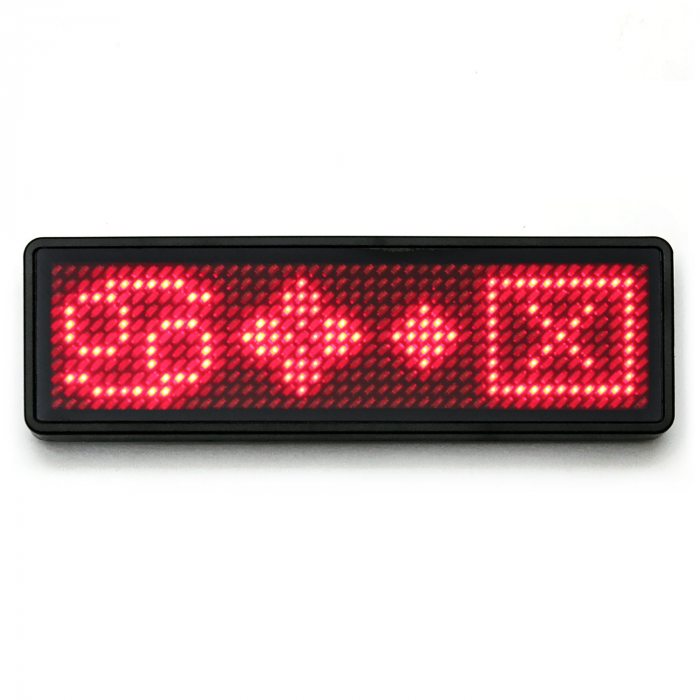 symbole led laufschrift akkubetrieben