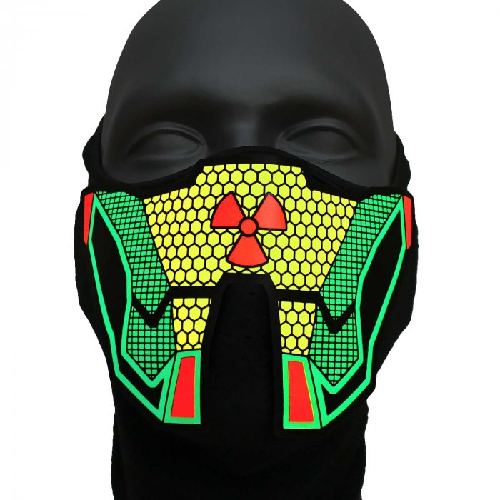 Luminous radioactive mask