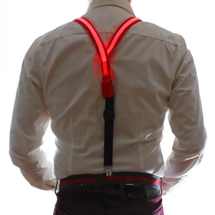 LED Luminous Braces red green or blue