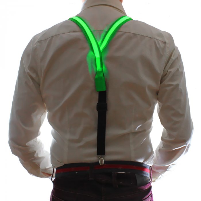 LED Luminous Braces red green or blue