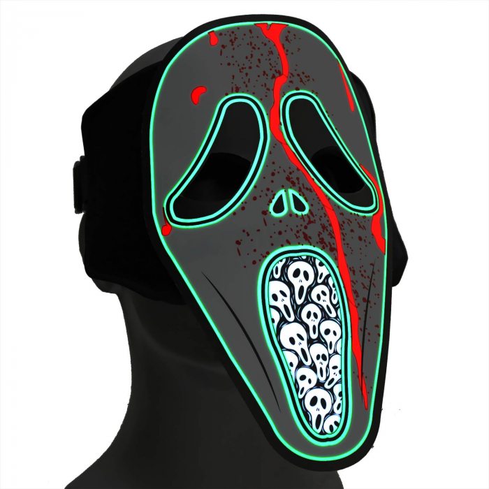 Halloween und Leucht-Maske