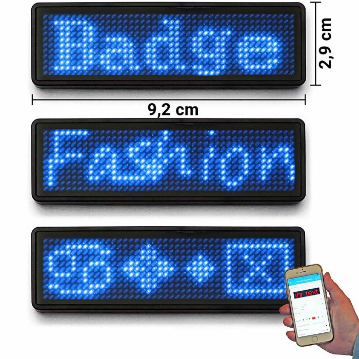 LED name badge