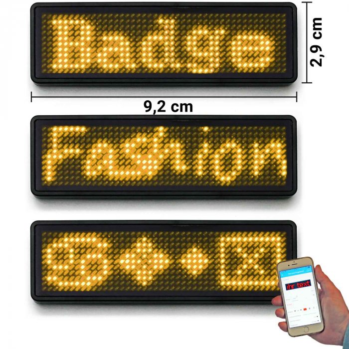 LED name badge