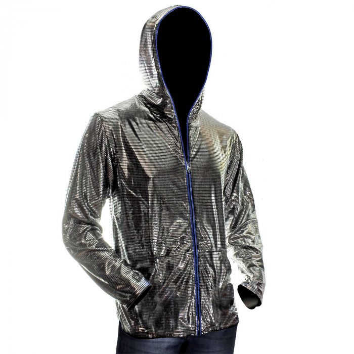 led kleidung silber