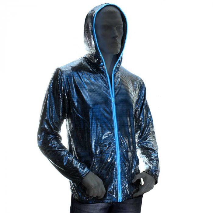 jacke mit licht beluchtet el wire