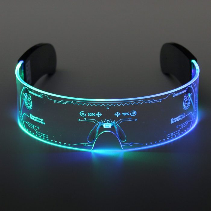 leuchtende party brille rgb
